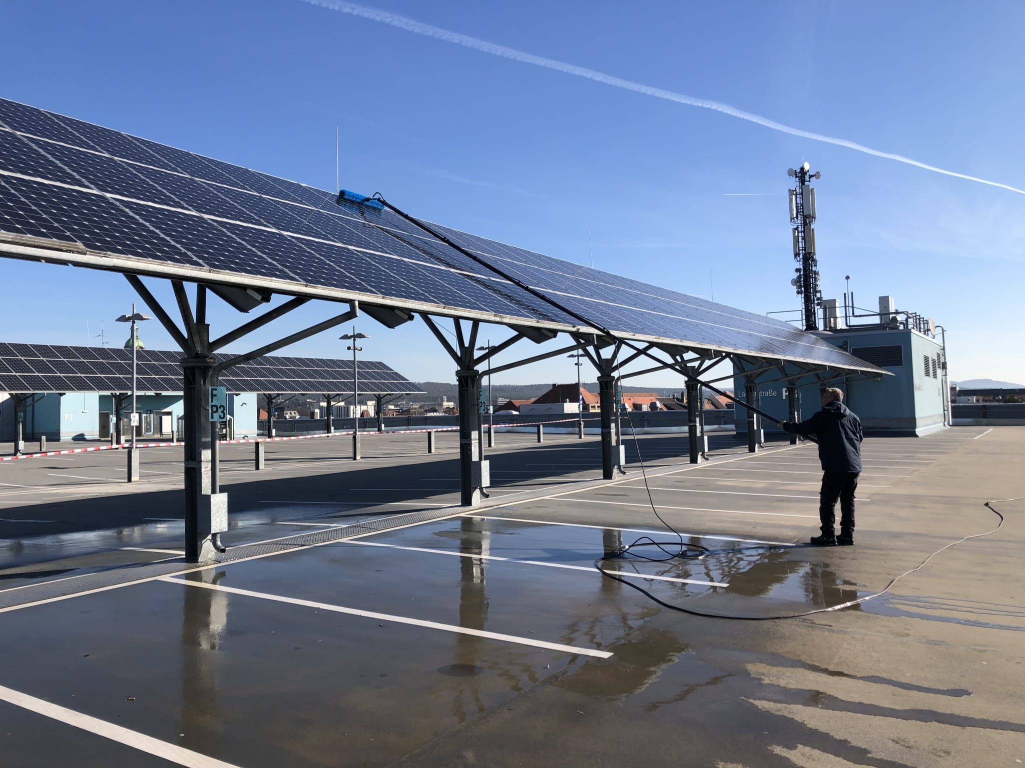 Solaranlage reinigen